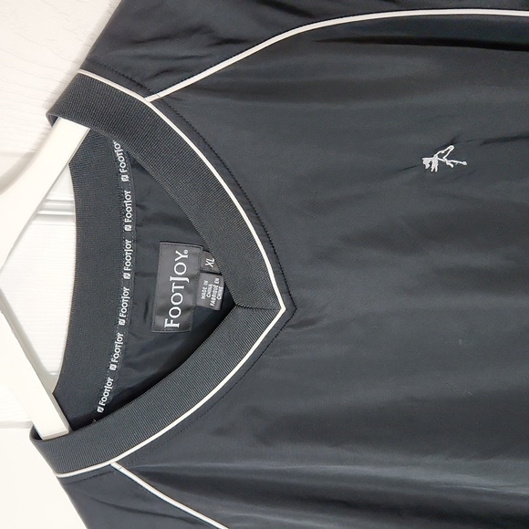FootJoy FJ black Golf windbreaker jacket Saratoga National Golf Club XL - Picture 2 of 10